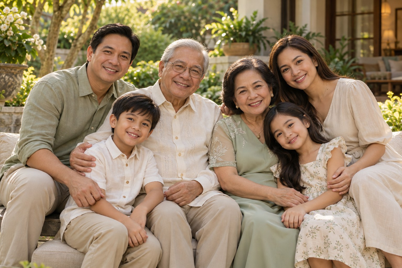 Illustrative Filipino family portrait
